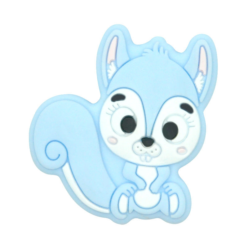 Cuentas de silicona de ardilla de 100 piezas al por mayor